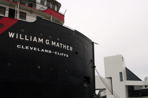William G. Mather with Rock Hall in background