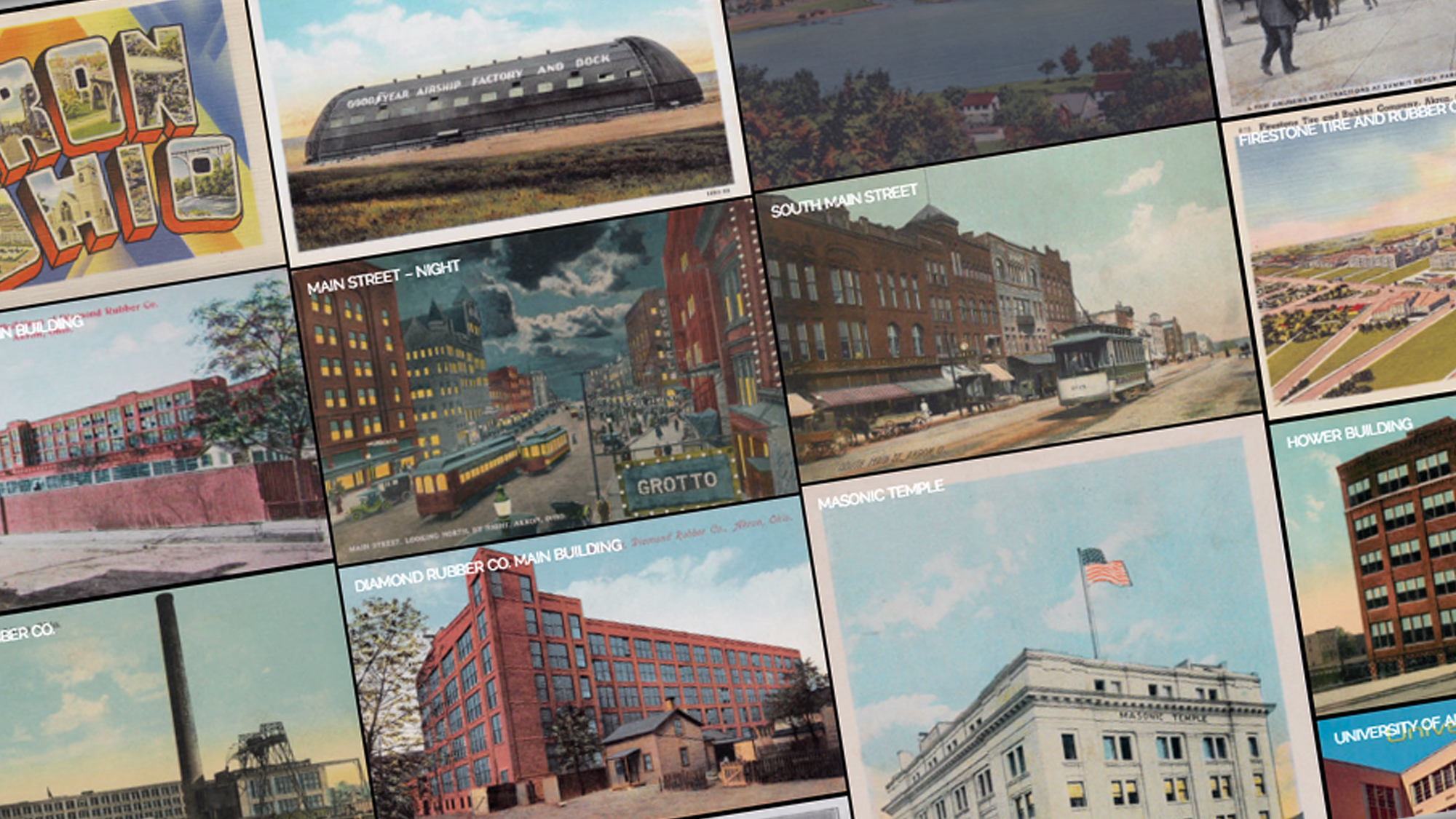 Akron Postcards