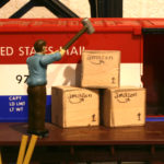 USPS Railway Post Office worker