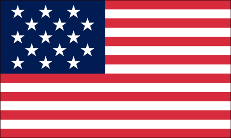USA Flag 15 stars, 15 Stripes, War of 1812